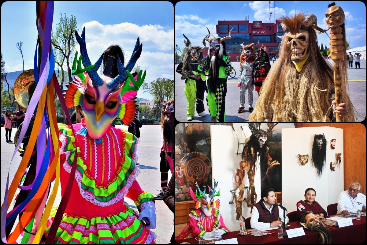 Cultura, baile y color: presentan en Pachuca el Carnaval de San Agustín Metzquititlán 2025 (fotos y video)