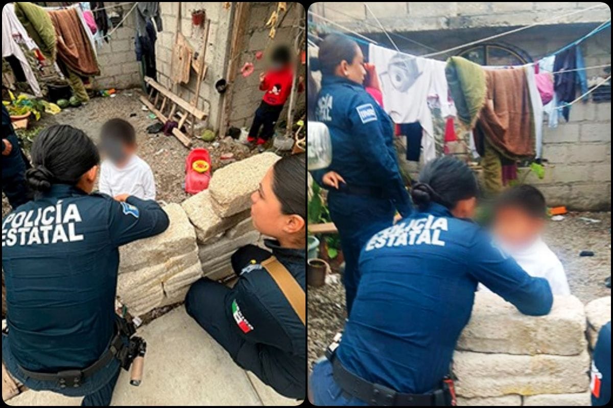 Dos pequeños víctimas de violencia familiar son rescatados en Pachuca