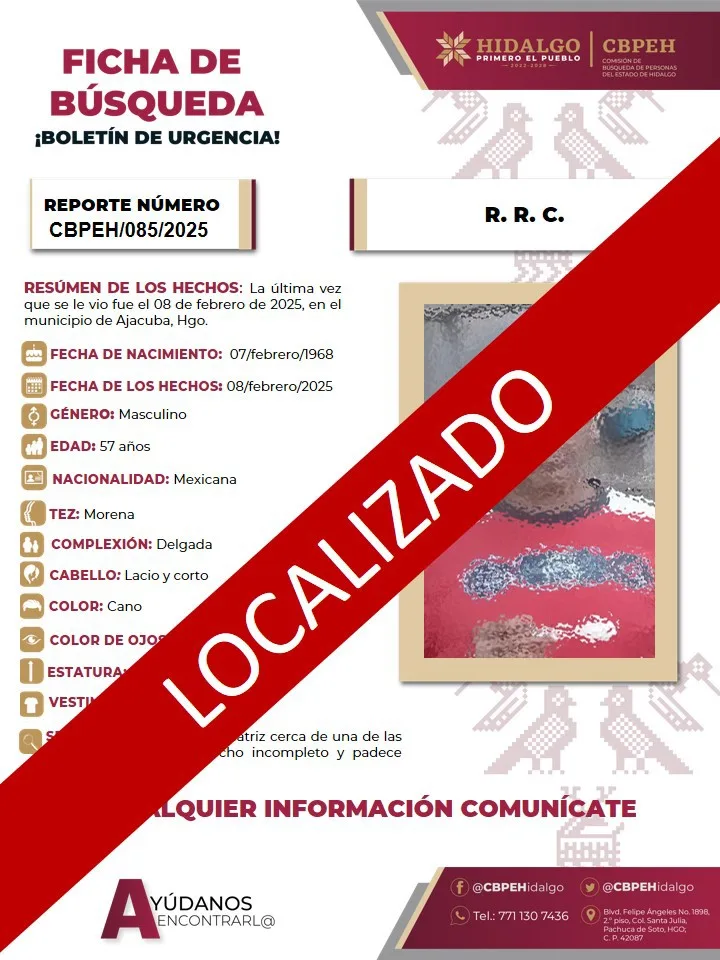 Localizan en la Central de Autobuses de Pachuca a persona que tenía reporte de desaparición 5 Localizan en la Central de Autobuses de Pachuca a persona que tenía reporte de desaparición