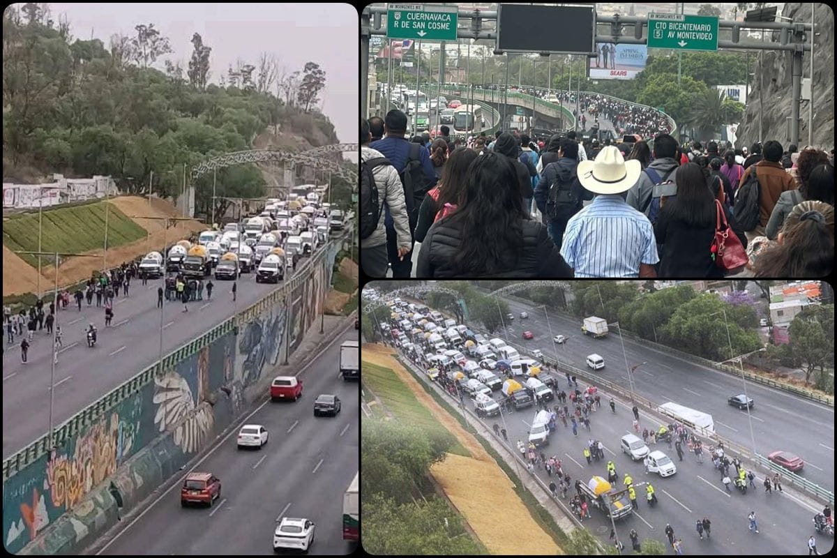 Piperos colapsan la México-Pachuca