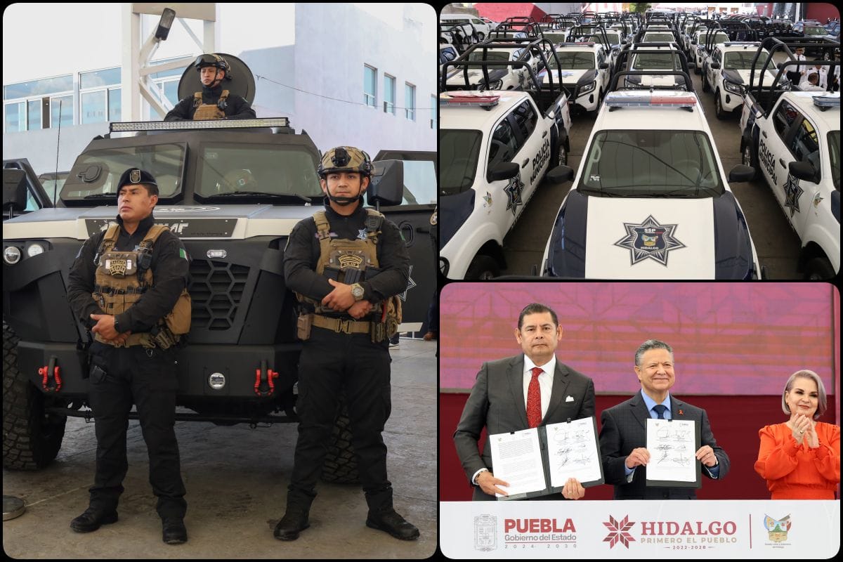 Refuerza Menchaca cuerpos de seguridad del estado y firma cooperación con Puebla