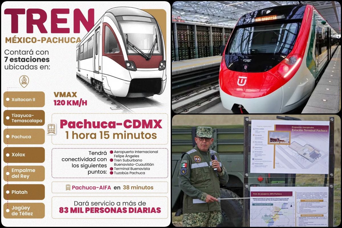Tren México-Pachuca: recorrido, estaciones, tiempos y todos los detalles del proyecto