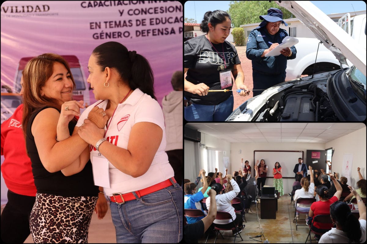 Con mecánica básica y defensa personal, capacitan a operadoras de transporte público de Hidalgo