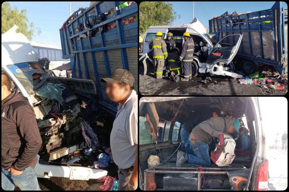 Tragedia en Tecámac: 5 fallecidos y 15 lesionados tras choque entre camión y transporte público