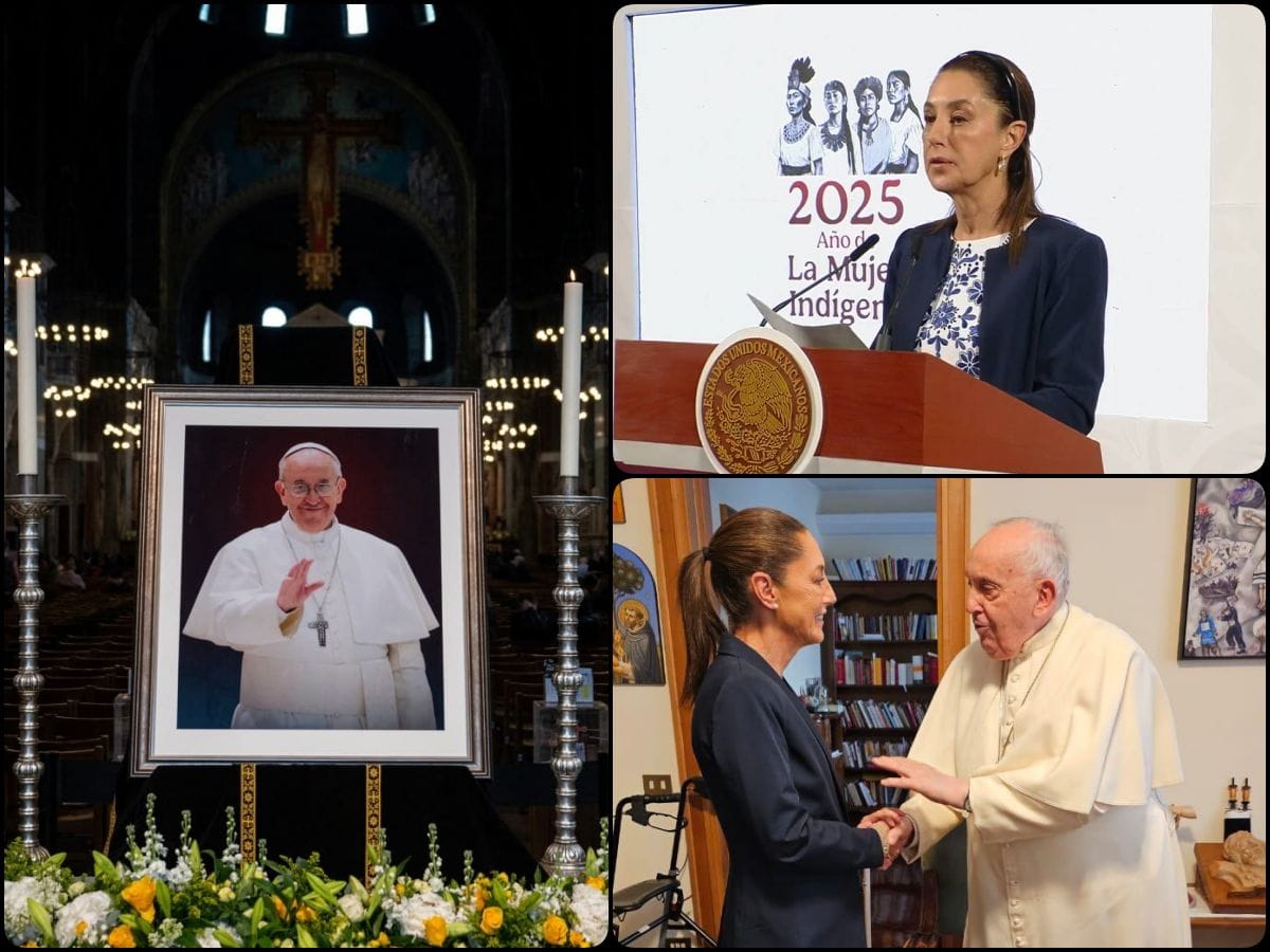 'Humanista que optó por los pobres': lamenta Claudia Sheinbaum fallecimiento del Papa Francisco