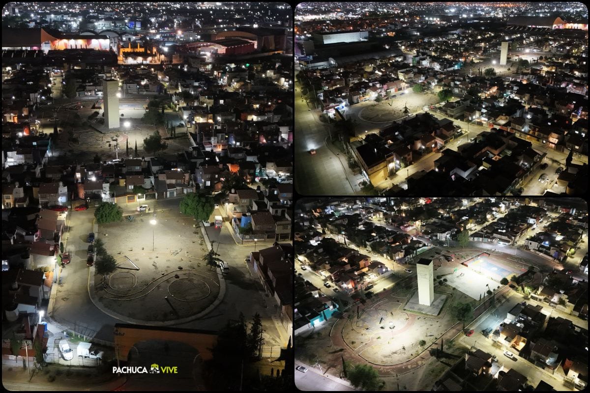 Continúa la renovación de luminarias con tecnología LED en colonias de Pachuca