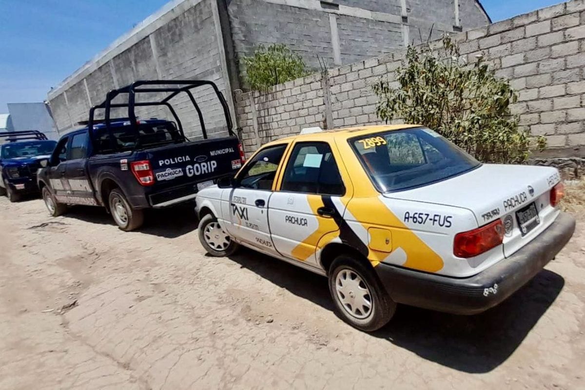 Gracias a monitoreo del C4, recuperan taxi robado en Pachuca