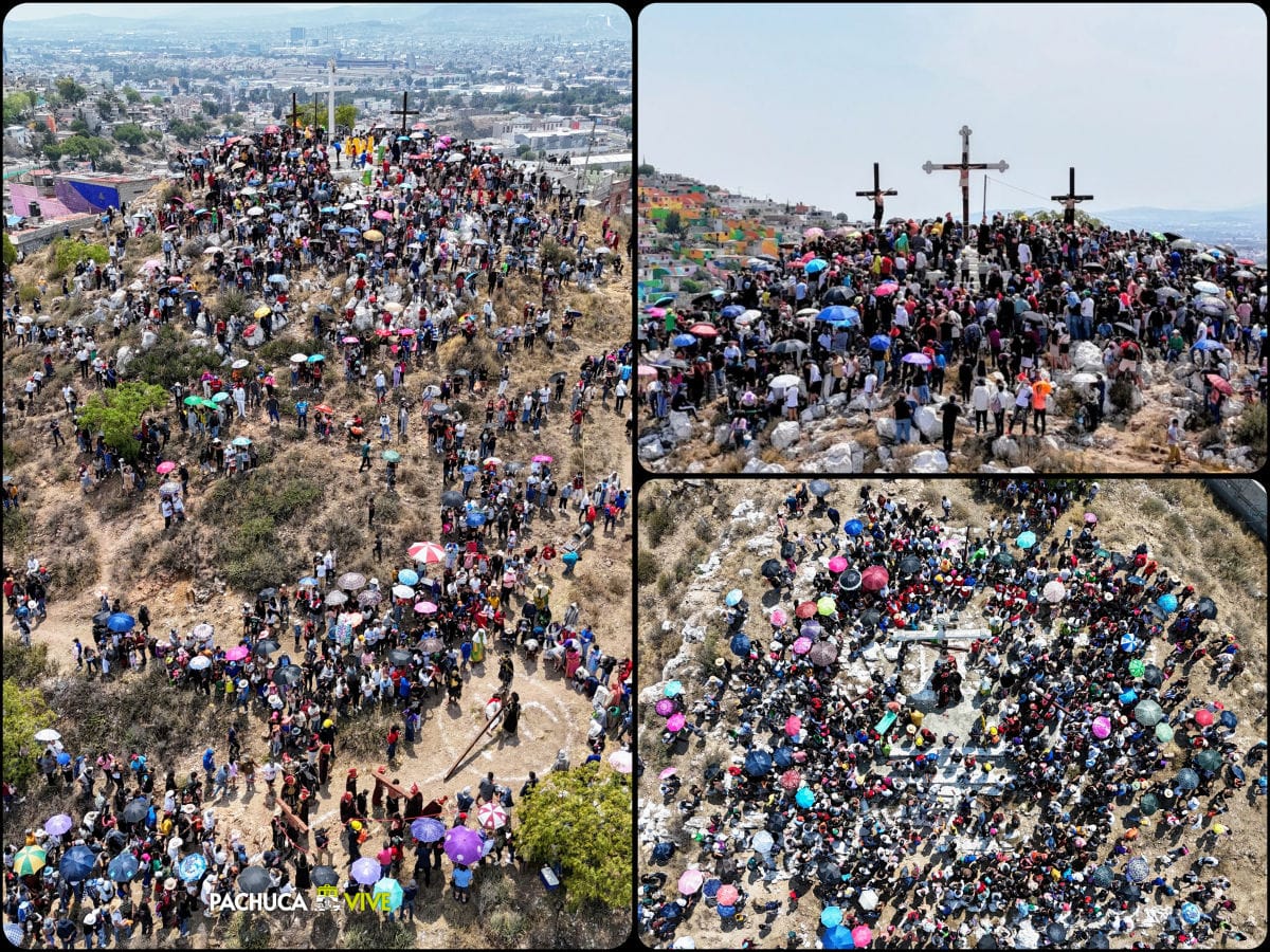 Viacrucis de Cubitos reune a miles de personas para mantener viva la tradición; así se vivio