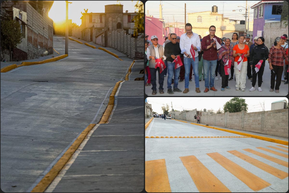 Colonia de Pachuca recibe pavimentación y rehabilitación de servicios con millonaria inversión
