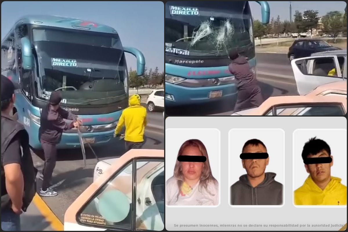 Atrapan a implicados en agresión a autobús en Pachuca que se viralizó en redes sociales