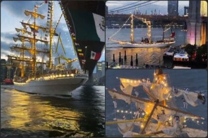 Buque escuela de la Armada de México impacta contra el puente Brooklyn; hay decenas de heridos
