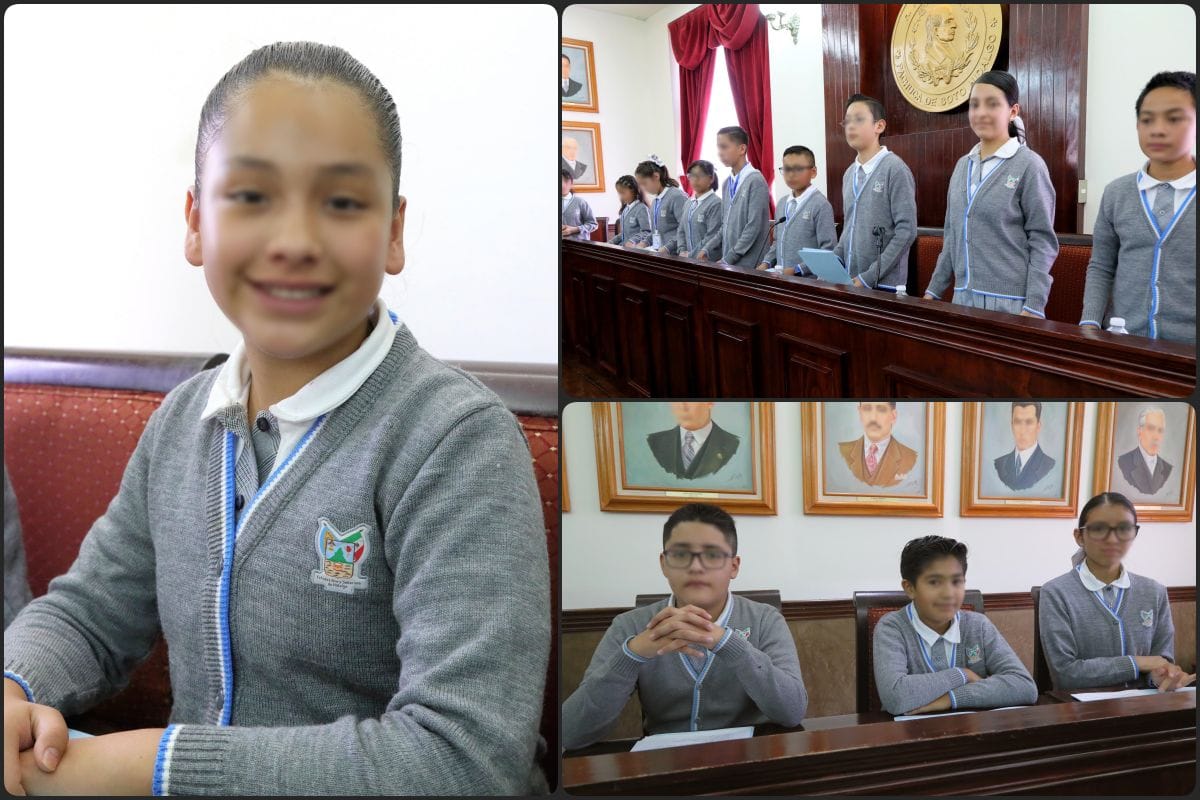 Por primera vez, niñas y niños se 'apropian' del cabildo en Pachuca
