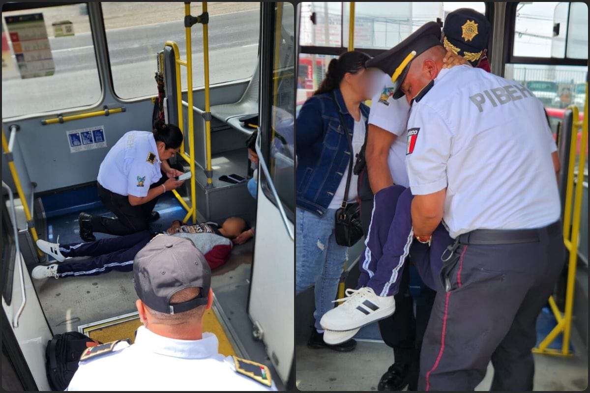Activan código ámbar por desvanecimiento de una mujer en el Tuzobús