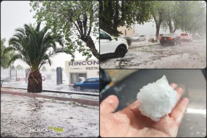 Se cayó el cielo en pedazos de hielo: granizo gigante pintó de blanco a Pachuca (fotos y video)