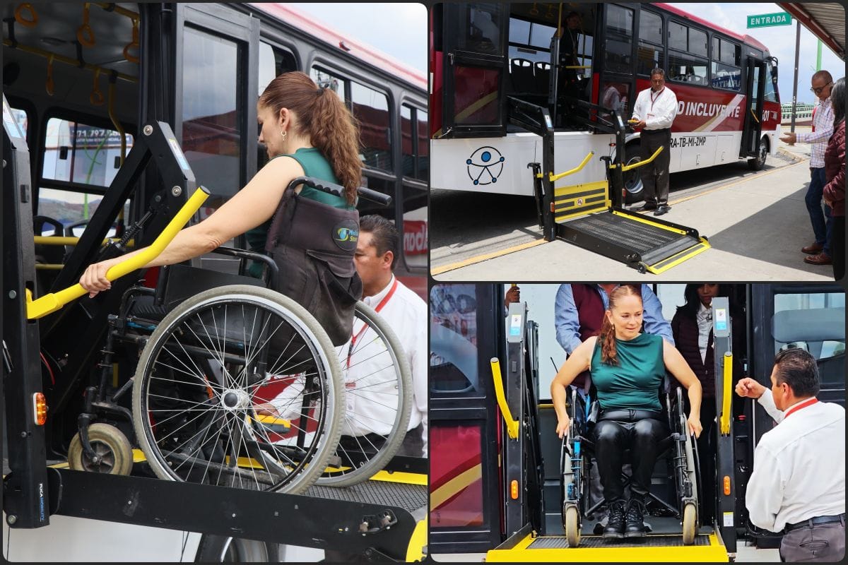 Comienza fase de pruebas con unidades de transporte público incluyente en la zona metropolitana de Pachuca