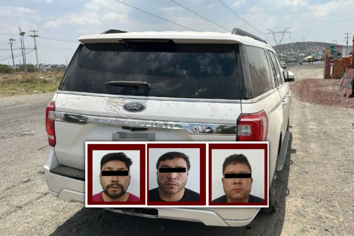 Persecución en bulevar Las Torres acaba en aseguramiento de tres sujetos armados y camioneta blindada