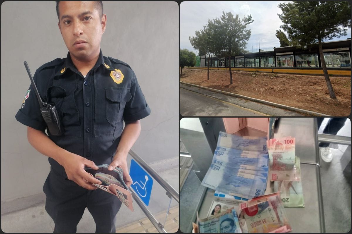 Honrado policía regresa cartera con más de 6 mil pesos extraviada por una mujer en el Tuzobús