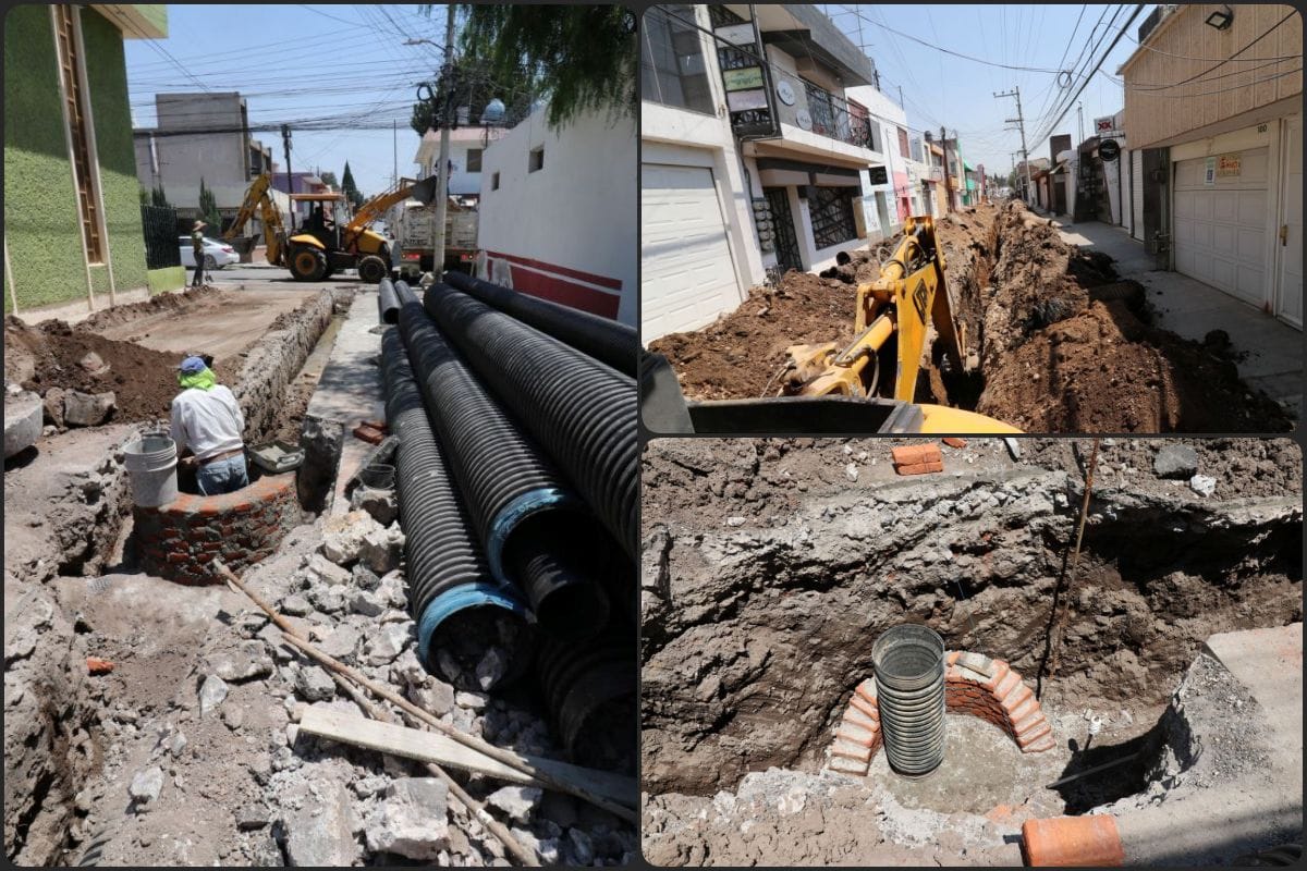 Reemplazan vieja infraestructura de agua en colonia de Pachuca