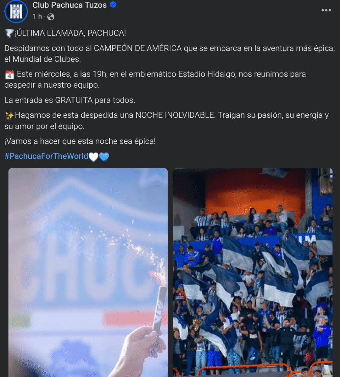 Los Tuzos tendrán despedida con su afición rumbo al Mundial de Clubes; entrada gratis 4 Los Tuzos tendrán despedida con su afición rumbo al Mundial de Clubes; entrada gratis
