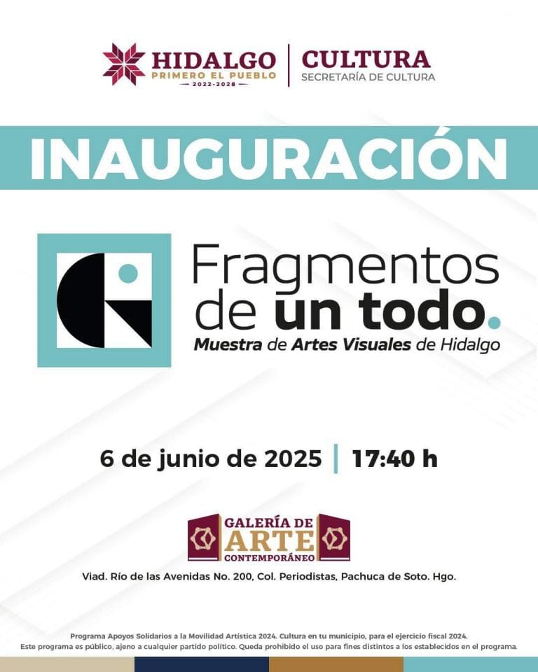 Este viernes se inaugura en Pachuca: 'Fragmentos de un todo', exposición colectiva de artistas hidalguenses 4 Este viernes se inaugura en Pachuca: 'Fragmentos de un todo', exposición colectiva de artistas hidalguenses