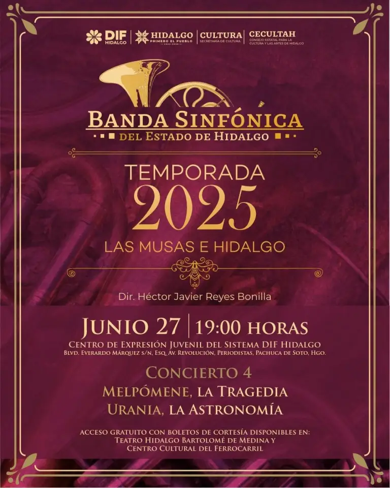 Habrá par de conciertos sinfónicos memorables en Pachuca; ¡entrada gratis! 5 Habrá par de conciertos sinfónicos memorables en Pachuca; ¡entrada gratis!