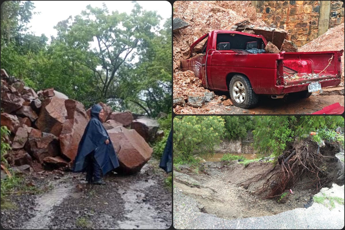 Reportan afectaciones por las lluvias en al menos 14 municipios de Hidalgo
