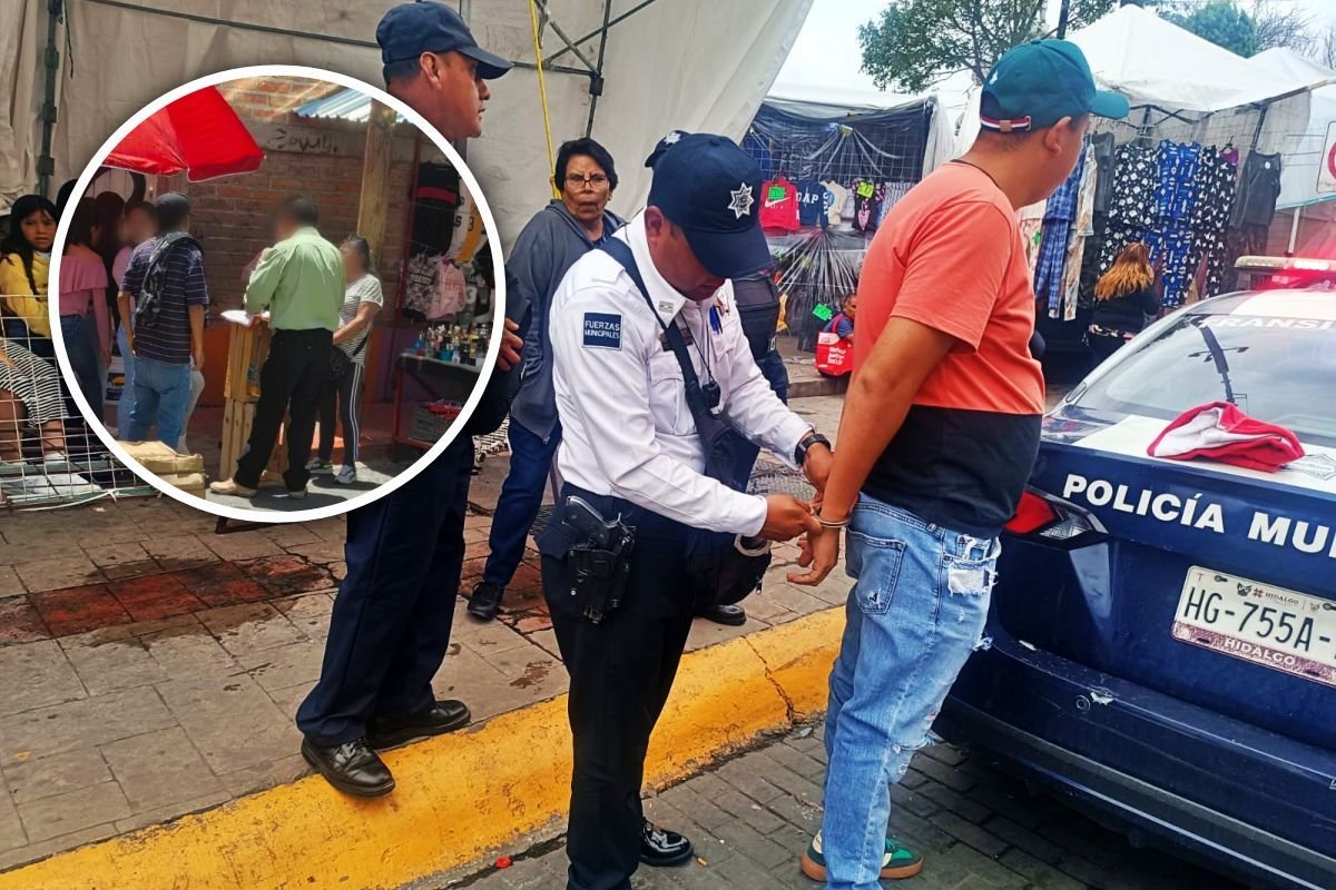 Detienen en el centro de Pachuca a estafador del juego de 'la bolita'