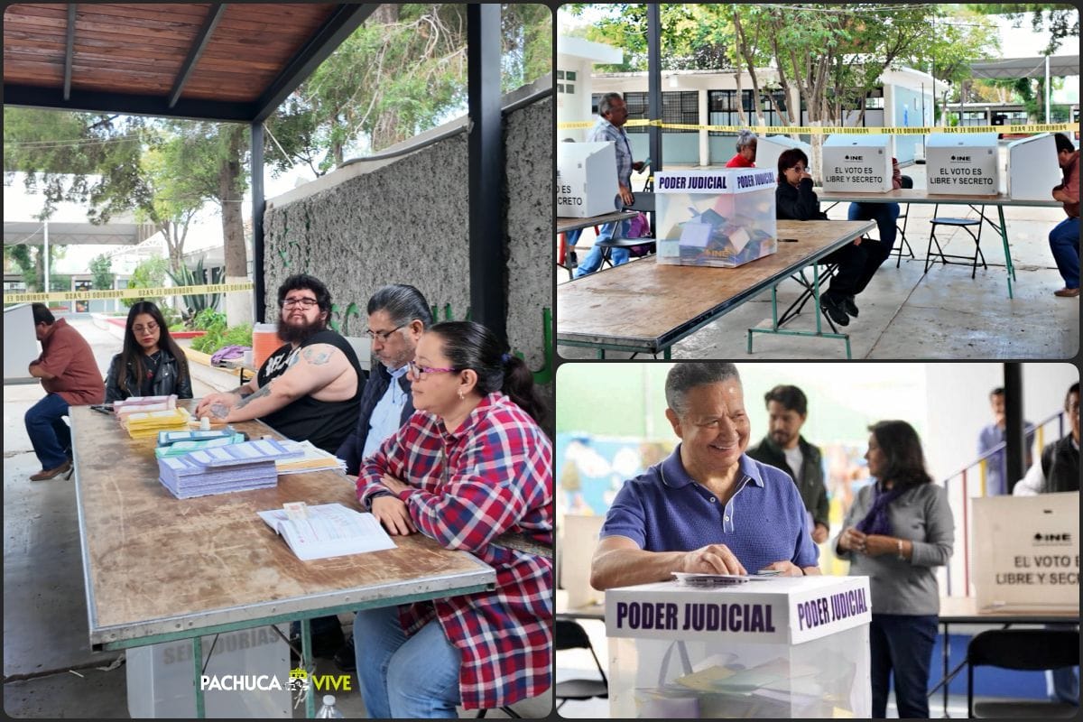 Transcurre en Pachuca histórica jornada electoral para renovar el Poder Judicial