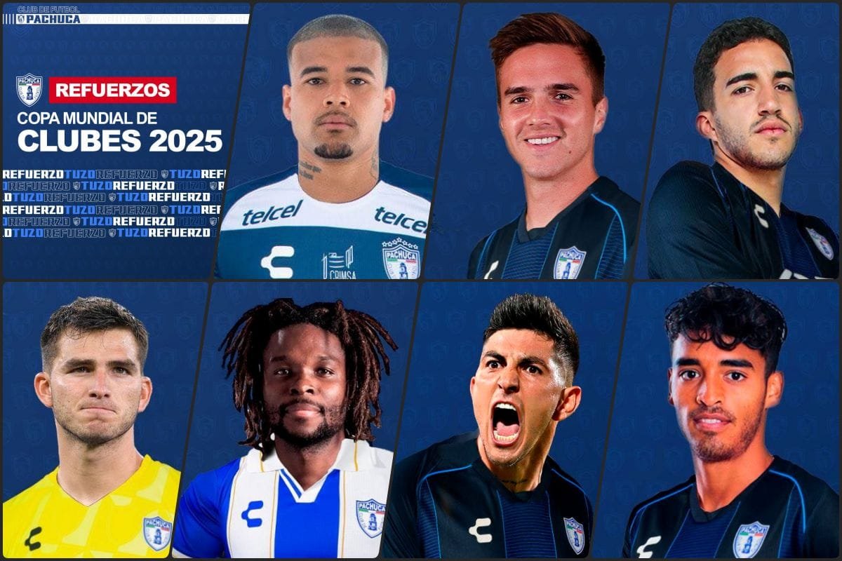 Plantel listo: estos son los siete refuerzos de Pachuca para el Mundial de Clubes