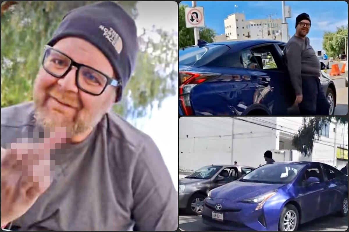 Sujeto agrede a automovilistas frente a policía en Pachuca | VIDEO