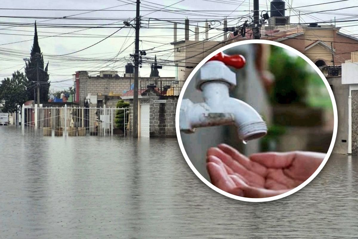 Con inundaciones, pero sin agua potable; así la situación en fraccionamiento Los Tuzos