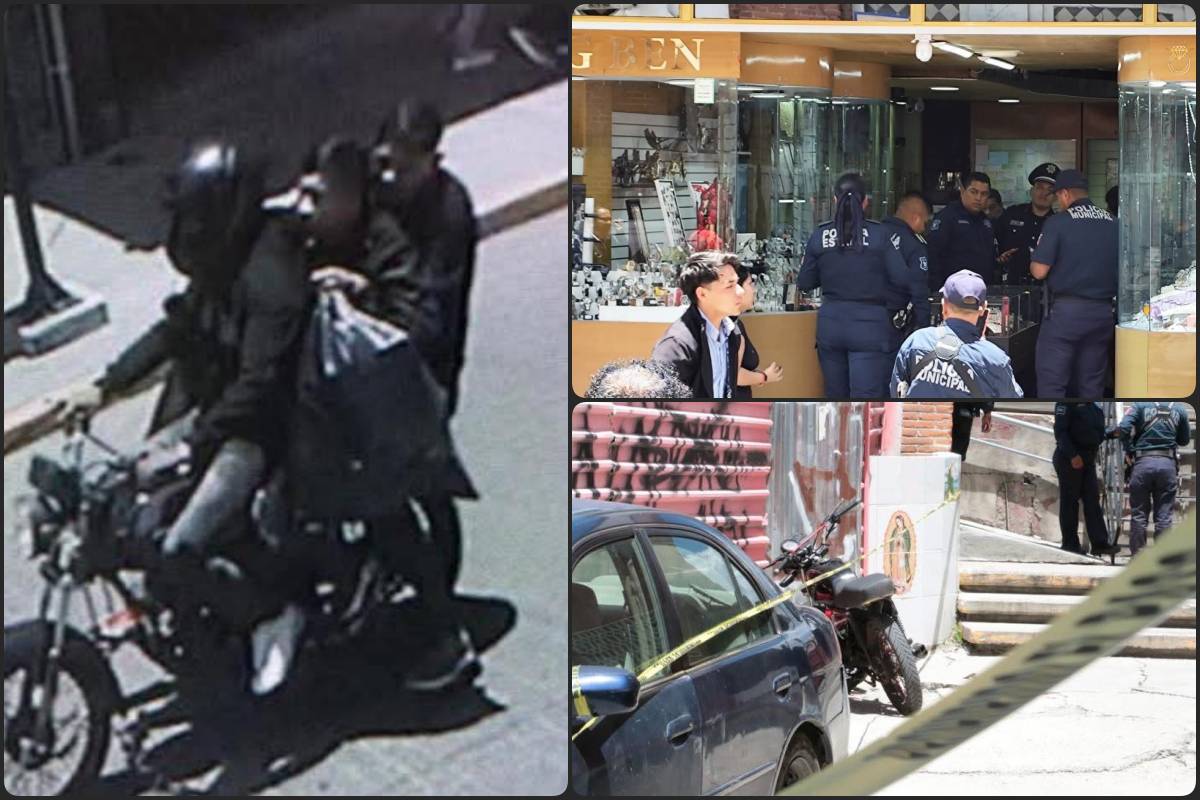 Asalto a joyería provoca fuerte movilización en el centro de Pachuca; botín fue de más de medio millón de pesos