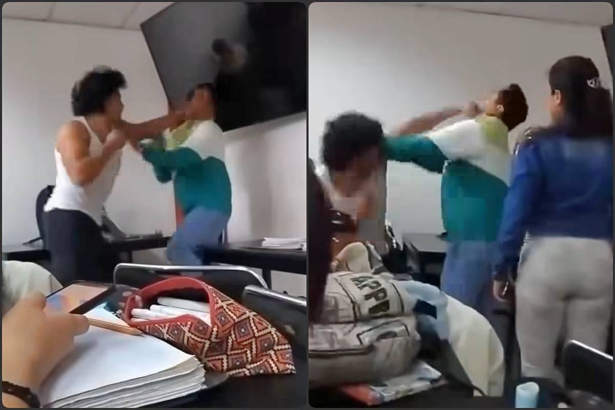 Estudiante golpea a docente en la Politécnica de Tulancingo por presuntas burlas | VIDEO