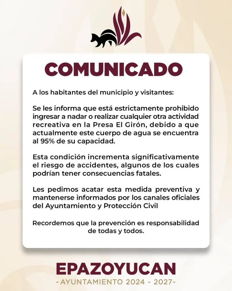 Prohíben acceso a presa de Epazoyucan; está al borde de su capacidad 5 Prohíben acceso a presa de Epazoyucan; está al borde de su capacidad