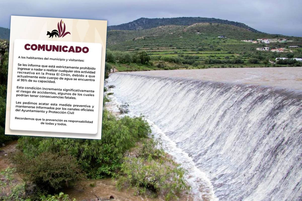 Prohíben acceso a presa de Epazoyucan; está al borde de su capacidad