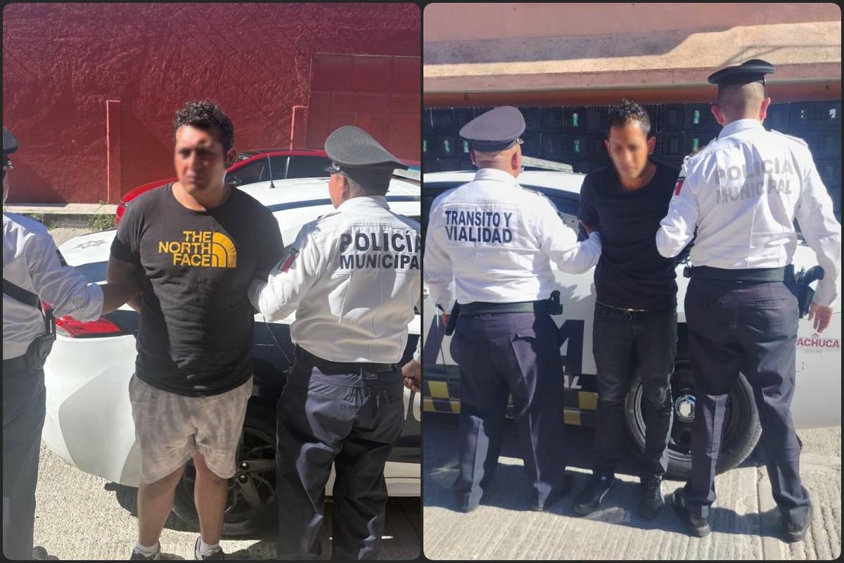 Dos presuntos ladrones son detenidos en Pachuca con apoyo ciudadano