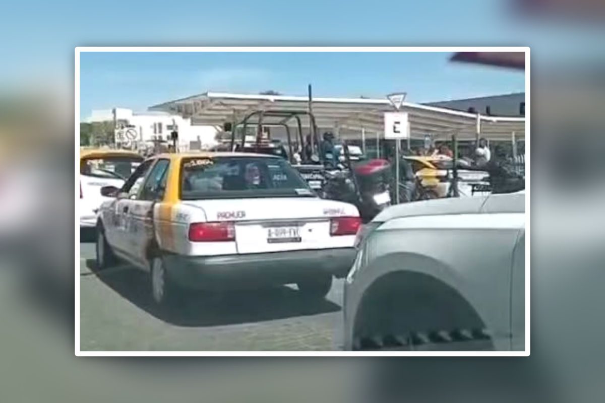 Taxistas protagonizan riña en la Central de Autobuses de Pachuca