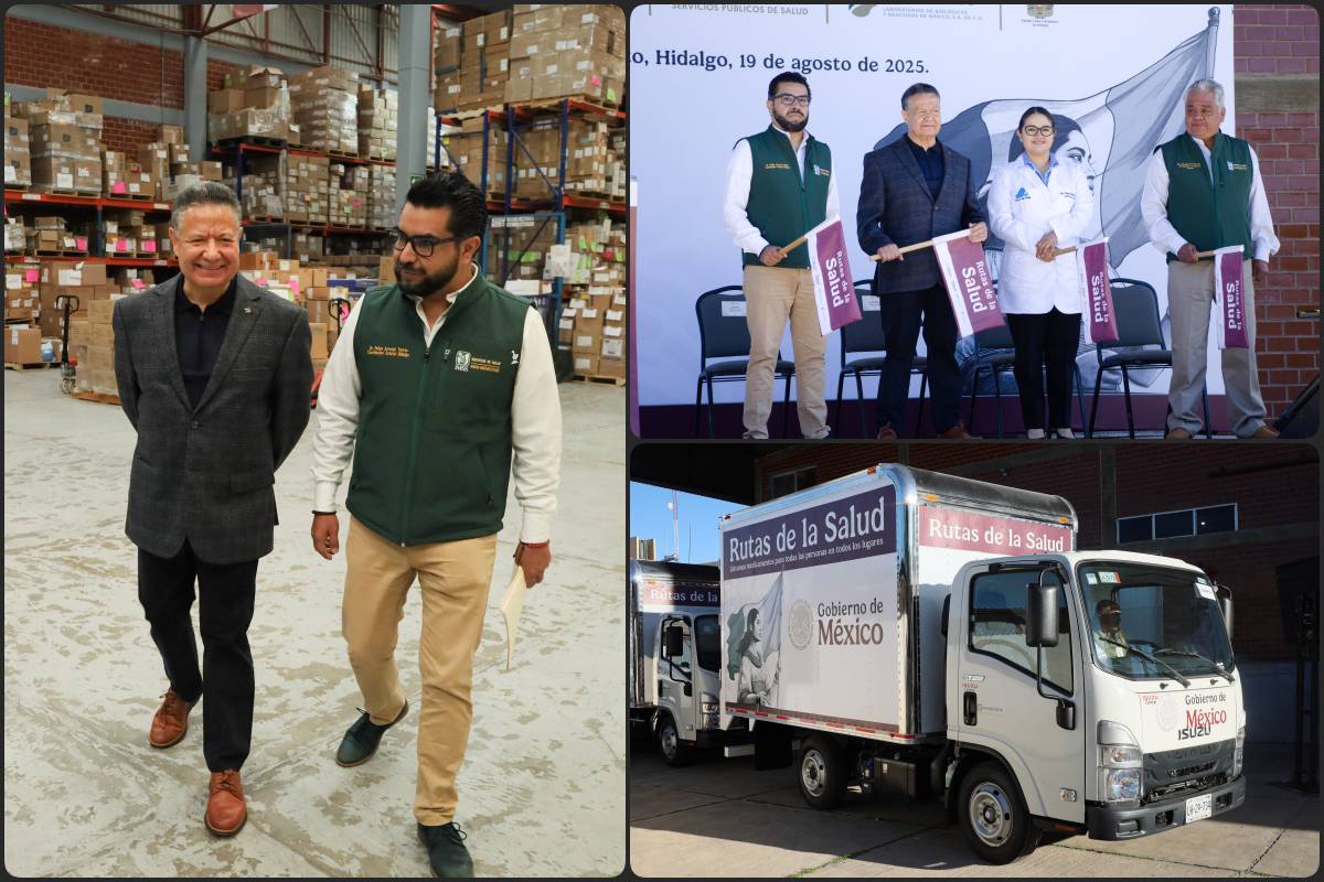 Rutas de la Salud: dan banderazo de salida en Hidalgo a programa de distribución de medicamentos