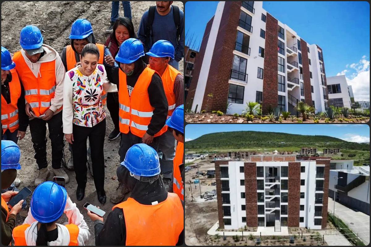Supervisa Sheinbaum la construcción de viviendas para el Bienestar en Hidalgo; este lunes inicia el registro