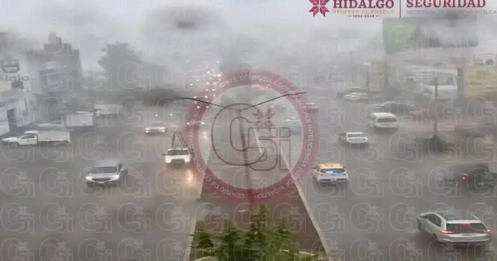 Llegó septiembre con intensas lluvias en Pachuca; colapsaron vialidades