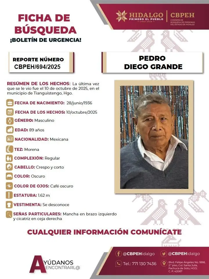 Piden ayuda para encontrar a adultos mayores desaparecidos en municipio de Hidalgo devastado por las lluvias