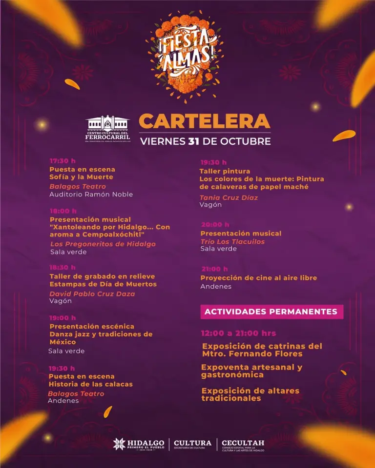 Una 'Fiesta de las Almas' se vivirá en el Centro Cultural del Ferrocarril