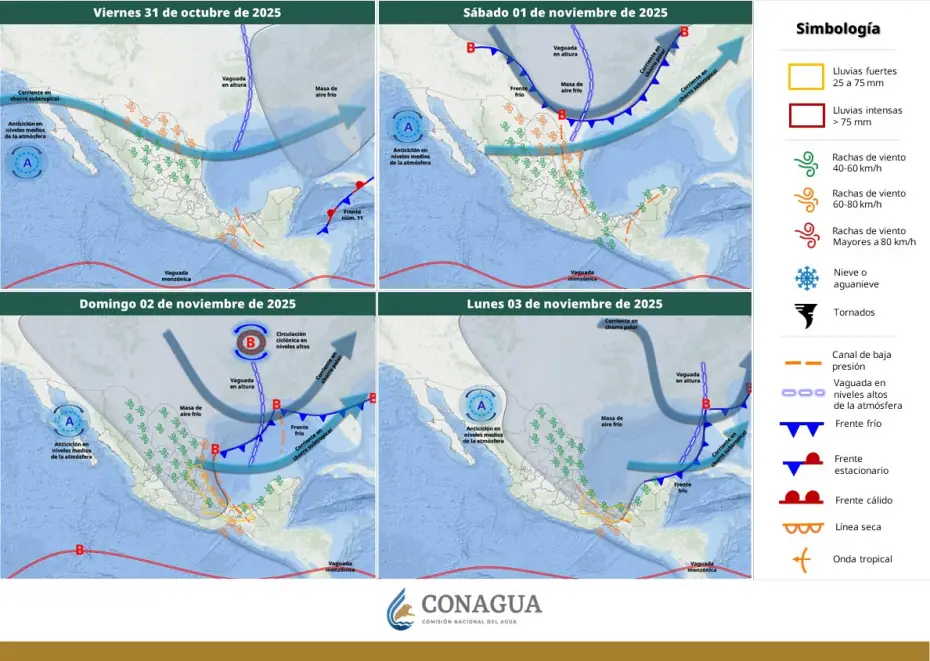 Masa de aire polar cubrirá a Hidalgo y gran parte del país el Día de Muertos con temperaturas bajo cero