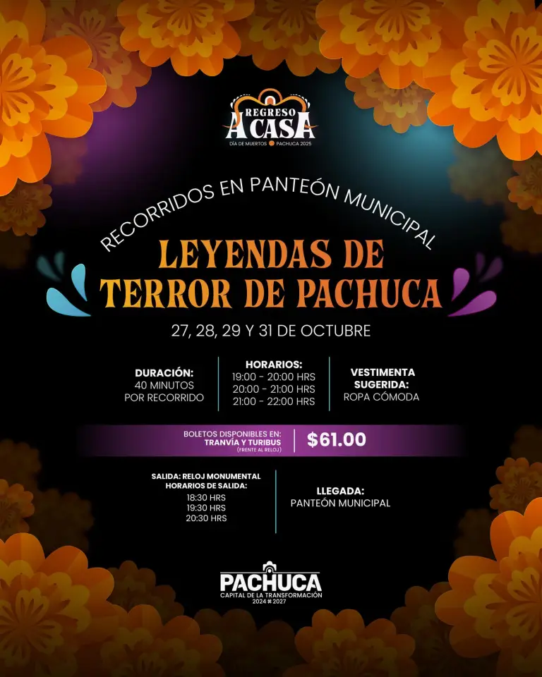 Llegan los recorridos de leyendas en el Panteón de Pachuca