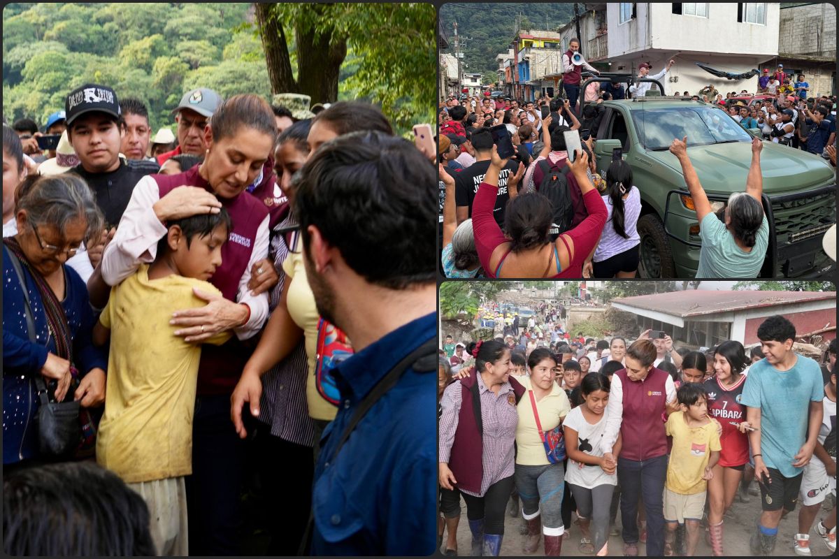 'No están solos': Claudia Sheinbaum visita Hidalgo para supervisar ayuda a comunidades afectadas