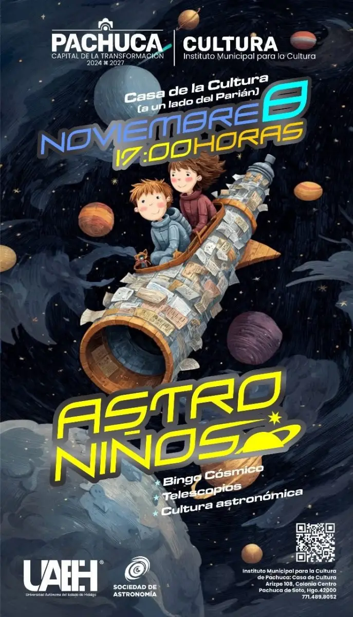 Familias podrán disfrutar del cosmos en Pachuca con la experiencia 'AstroNiños'