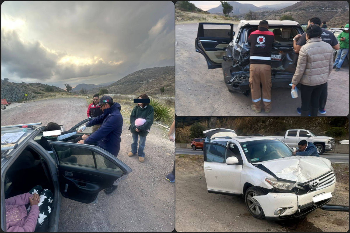 Se registra carambola en el Corredor de la Montaña: tres vehículos involucrados
