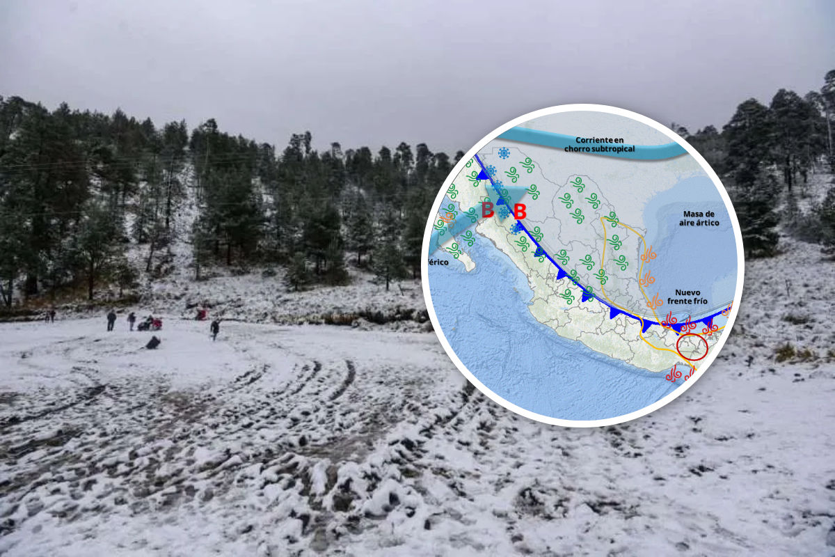 Frente frío y vaguada polar congelarán al país este fin de semana; pronostican caída de aguanieve