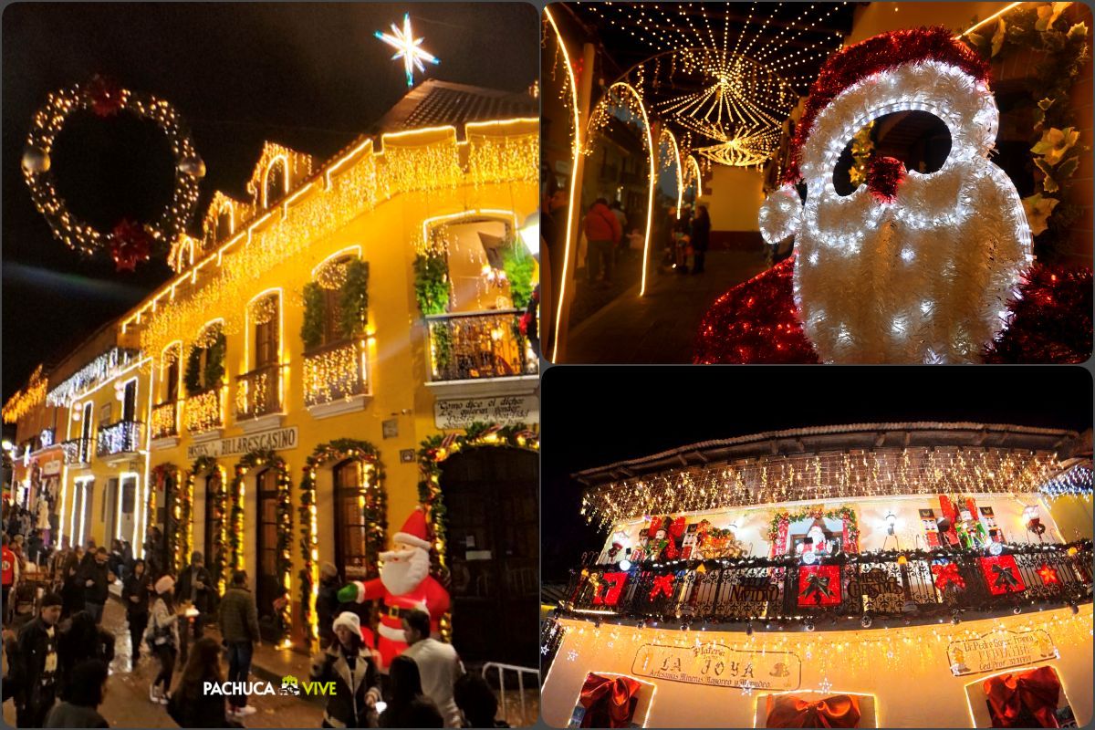Encienden la Navidad en Real del Monte con la Villa Iluminada 2025 (galería)