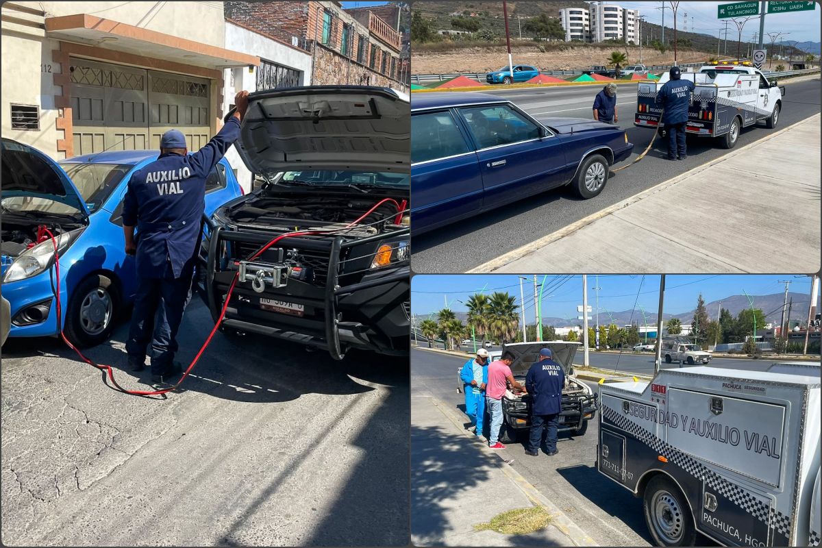 Auxilio vial, el servicio de Seguridad Pública de Pachuca que te puede sacar de un apuro